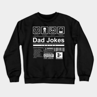 Dad Jokes Label Crewneck Sweatshirt